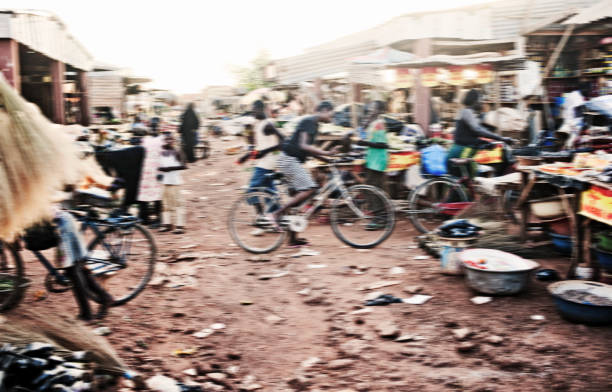 Motion Image of African Market