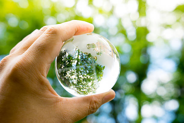 istock Green & Eco environment, glass globe in the garden 484595102
