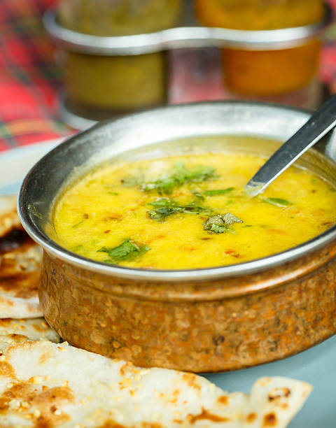 istock Lentil soup and naan. Indian Cuisine 484598734