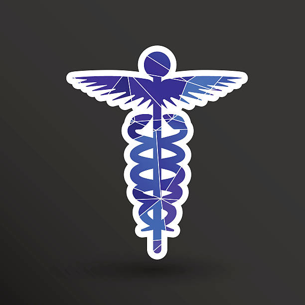Medicine Icon Logo Symbol Snake Caduceus Doctor Stock Illustration -  Download Image Now - 2015, Backgrounds, Badge - iStock
