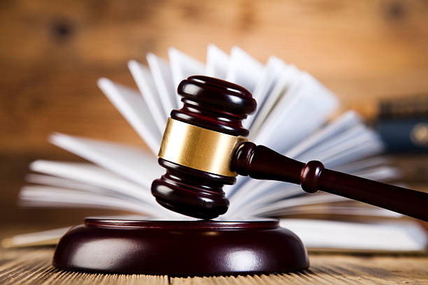 istock Legal gavel on a law book 484604107