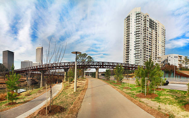istock Urban Pathway and Skyline in Houston, Texas 484606733
