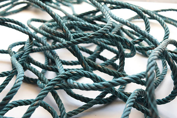istock Old Green nylon rope swaddle  abstract background 484606762