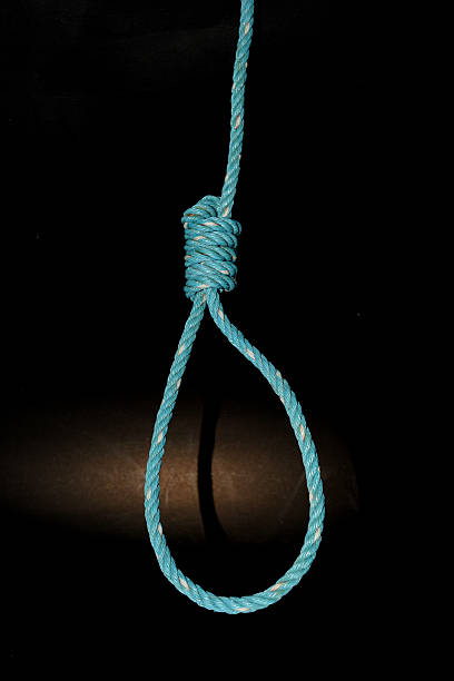 istock Old Green loop the nylon rope Tie on black background 484606764