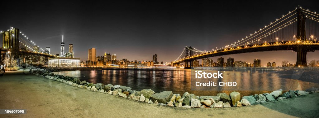 Manhattan por la noche - Foto de stock de Aire libre libre de derechos