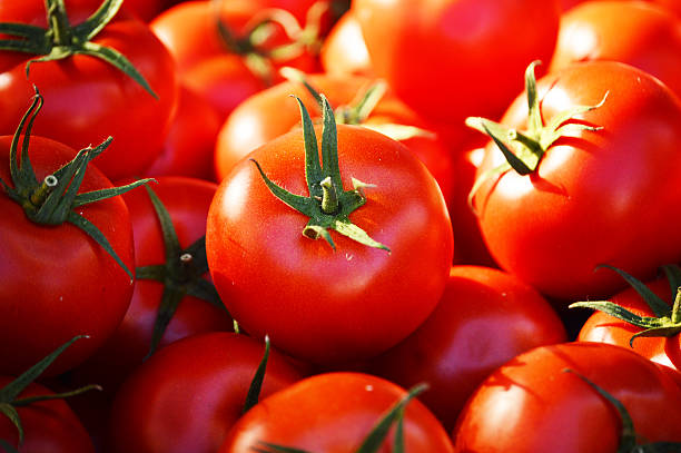 istock Fresh organic tomatoes on the street stall 484607397