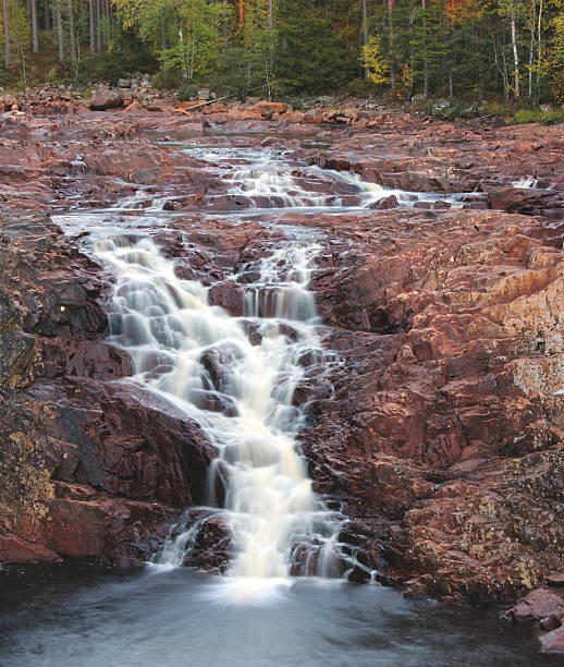 istock Long Exposure of Waterfall in Sweden 484607411