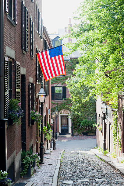 istock Beacon Hill Street in Boston USA 484607745