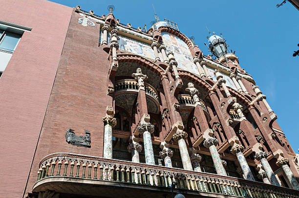 Barcelona Palau de la Musica General view of the Palau de la Musica in Barcelona palau stock pictures, royalty-free photos & images