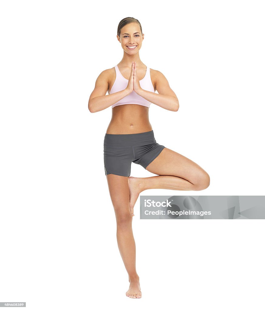 O ioga é uma excelente forma de manter-nos saudáveis - Royalty-free Figura para recortar Foto de stock