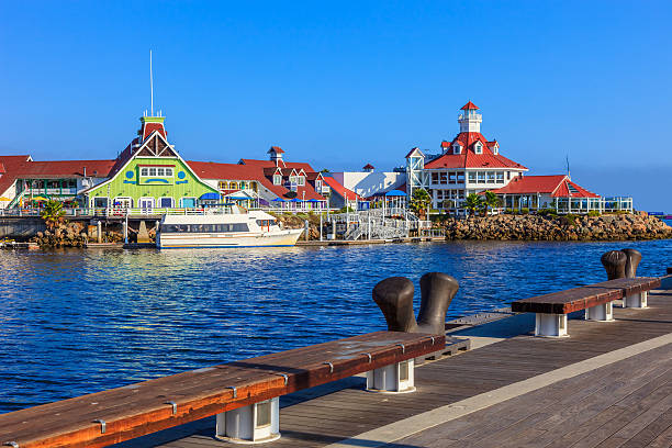 istock Long Beach Rainbow Harbor with Shoreline Park,dock,wharf, CA 484613546