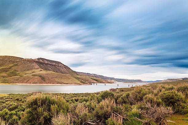 Blue Mesa Reservoir on Gunnison River, Colorado, USA