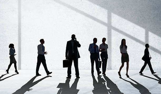 istock Silhouette People Global Business Cityscape Teamwork Concept 484614630