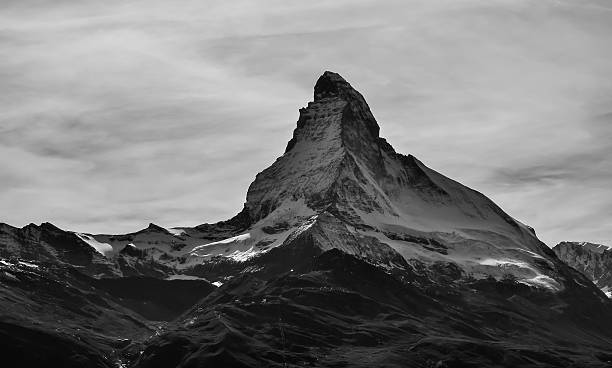istock Black & White mountain Matterhorn , Swiss Alps 484615264