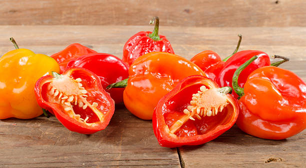 istock Fresh habanero peppers 484615942