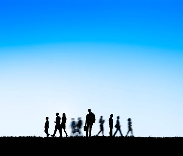 istock Group of Business People in Motion 484621071
