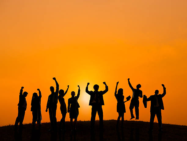 istock Business People Outdoors Celebrating Success 484621109