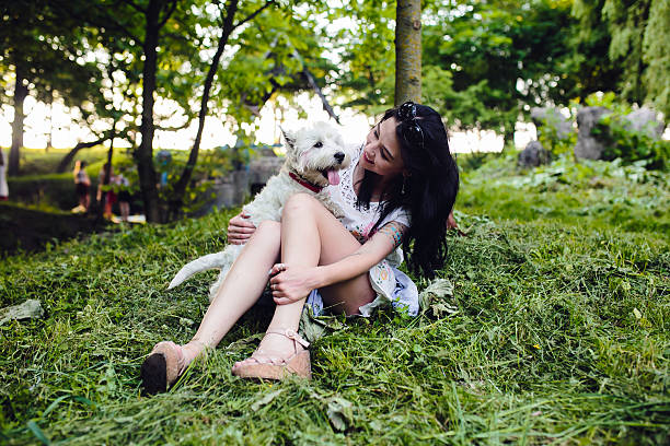 istock girl with her dog 484623364