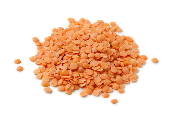 istock Heap of red lentils 484623603