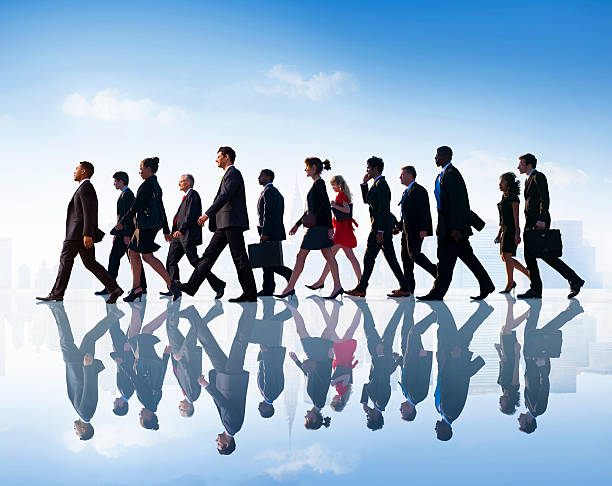 istock Business People Commuter Walking City Concept 484623778