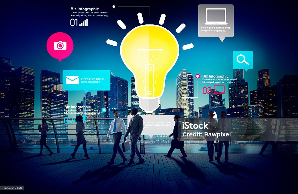 Ideas Inspiration Creativity Biz Infographic Innovation Concept 2015 Stock Photo