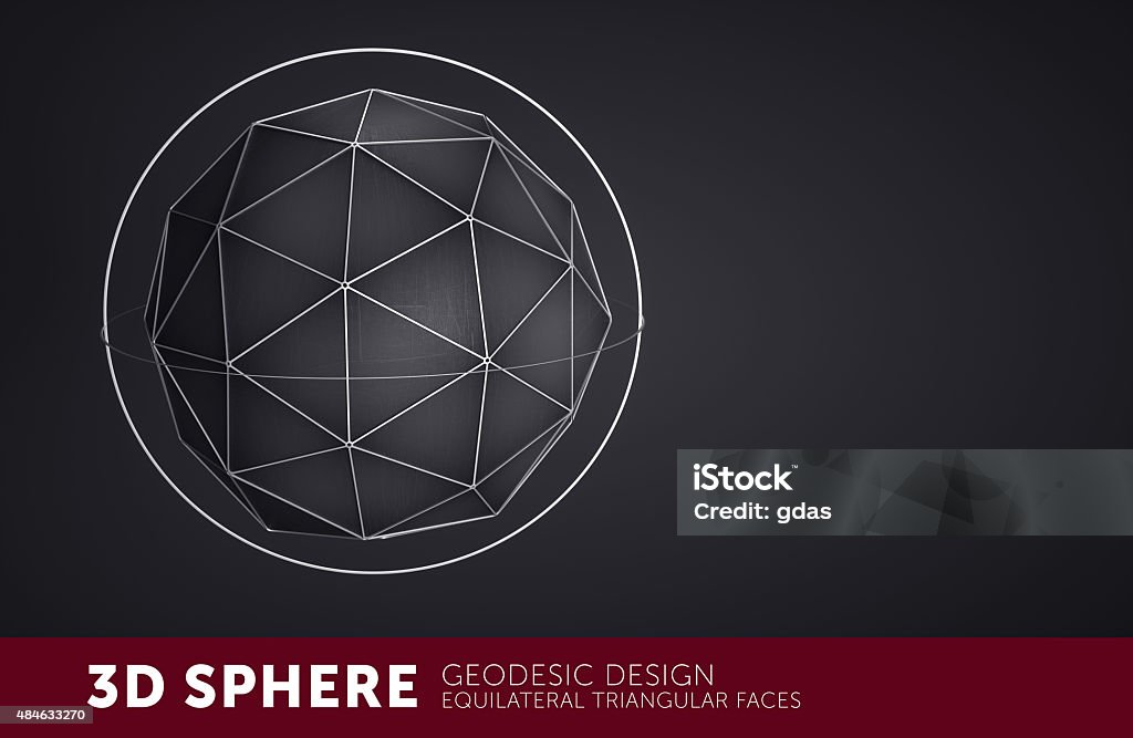 3d Sphere With Triangular Faces Stock Photo - Download Image Now - 2015 ...