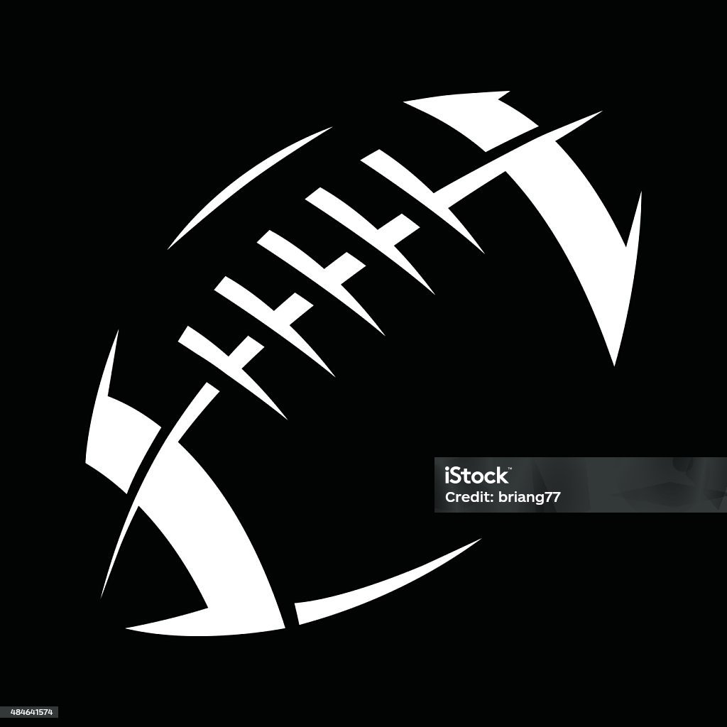 Football A vector illustration of a football with stitches and stripes American Football - Ball stock vector