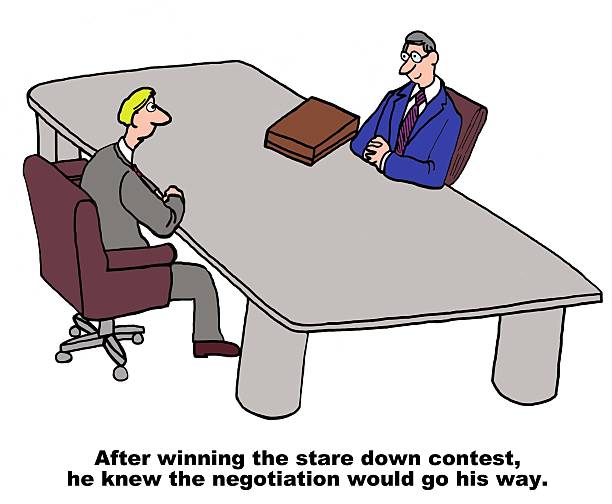 Negotiation Stock Illustration - Download Image Now - Cartoon, Legal  System, Humor - iStock