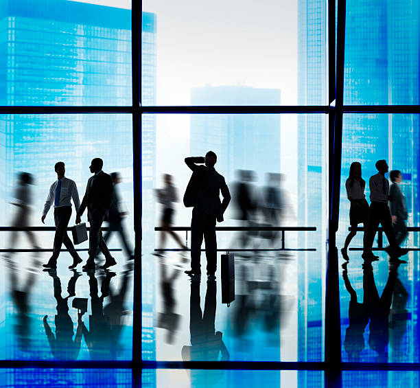 istock Business People Lost Rush Hour Walking Office Concept 484643842