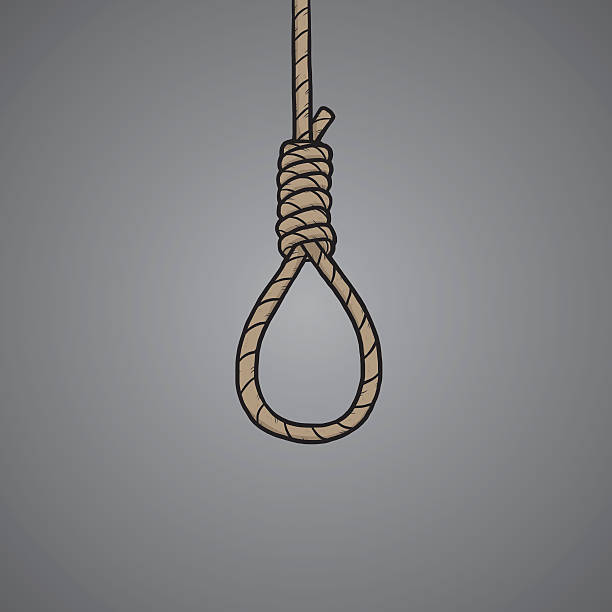 30+ Cartoon Of Hanging Suicide Stock Illustrations, Royalty-Free