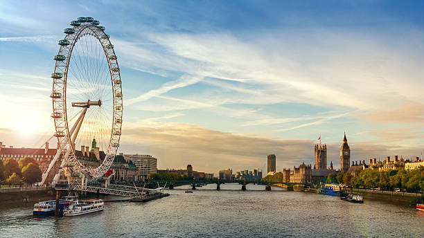 city of london 썬라이즈 - panoramic international landmark national landmark famous place 뉴스 사진 이미지