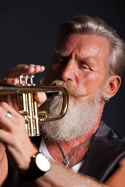 istock Portrait of a trumpet player 484649508