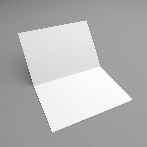 istock Blank folded flyer, booklet, postcard, business card or brochure 484649652