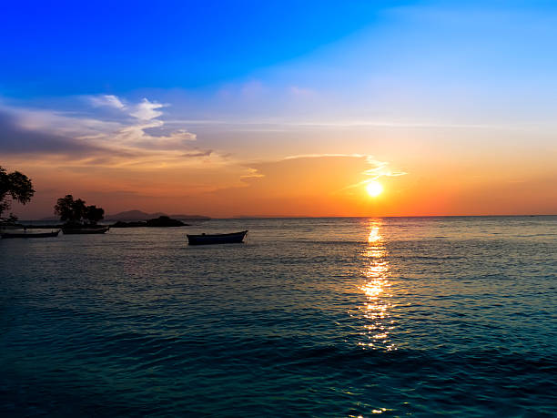 istock Fishing Boat and Sundown. 484649683