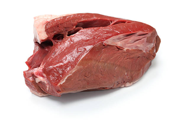 primas corazón de la carne de vacuno - órgano interno de animal fotografías e imágenes de stock