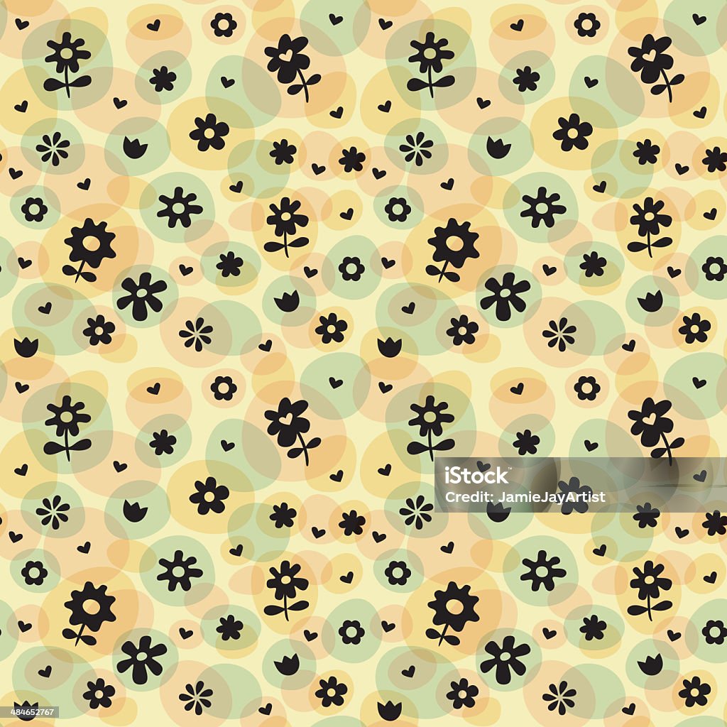 Spring Background Repeating Pattern Repeat Pattern Fun Spring Flower Design Stock Illustration - Download ...