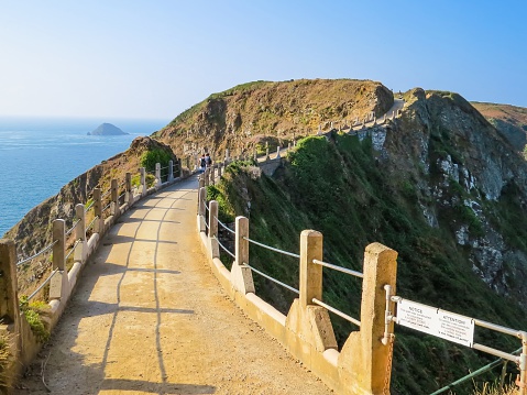 La Coupee, is an isthmus joining Great Sark and Little Sark in the Channel Islands