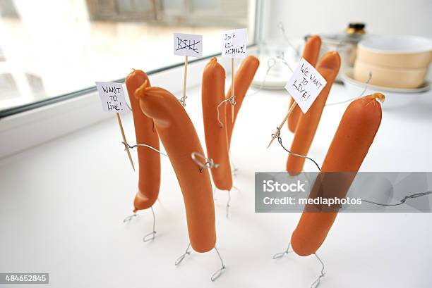 Protesting Meateating Stock Photo - Download Image Now - Anger, Animal, Anthropomorphic