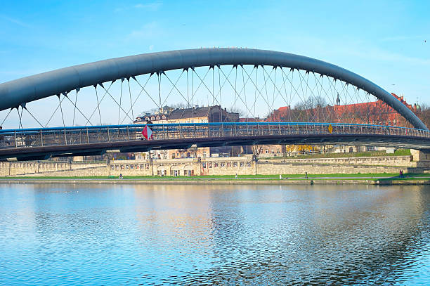 istock Modern footbridge, Krakow, Poland 484652998