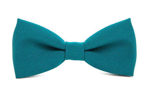 istock Green bow tie accessory for respectable people on an isolated 484654622