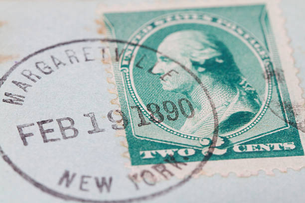 istock U.S. 2 Cents Postage Stamp Cancelled 1890 484654739