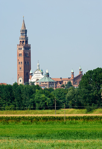 Cremona, Italy, a view of the tower bell od the cathedral