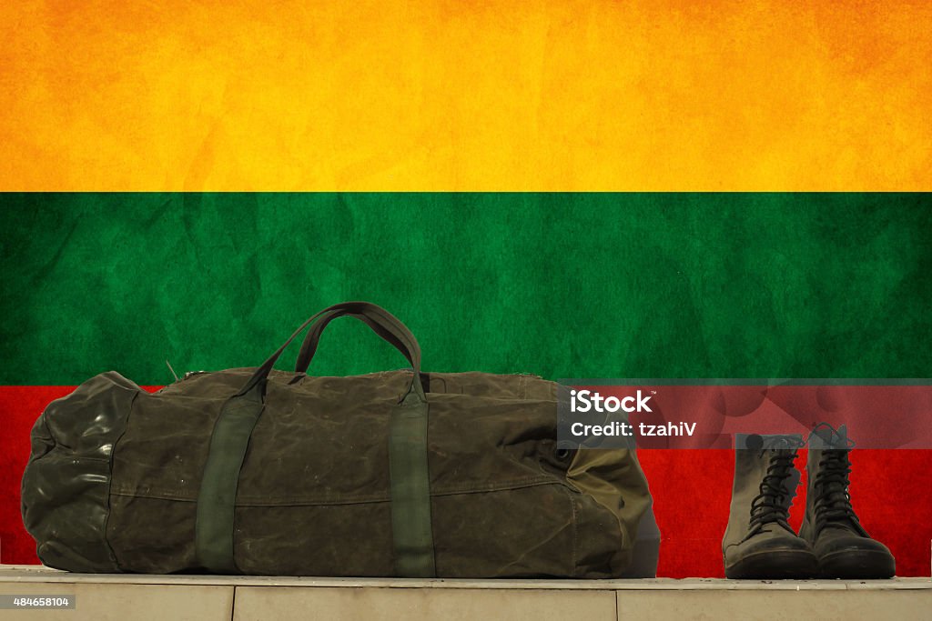 Bandeira Lituânia - Foto de stock de 2015 royalty-free