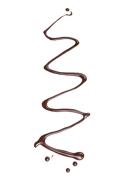 sweet chocolate sauce isolated on a white background