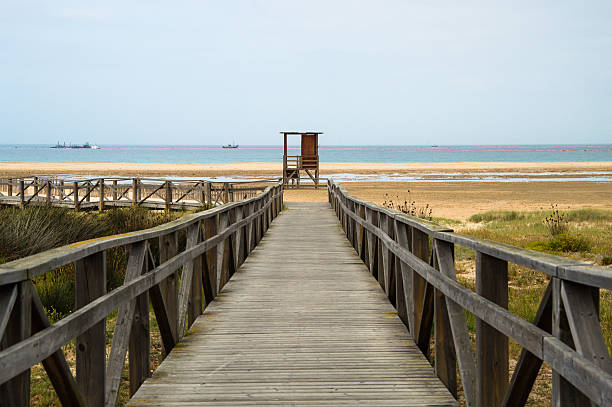 istock Wooden pathway leading tot he beach. 484659480