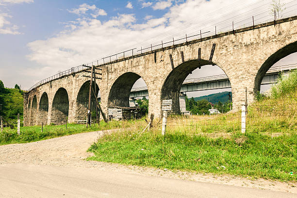 istock bridge viaduct in the Carpathians 484659806