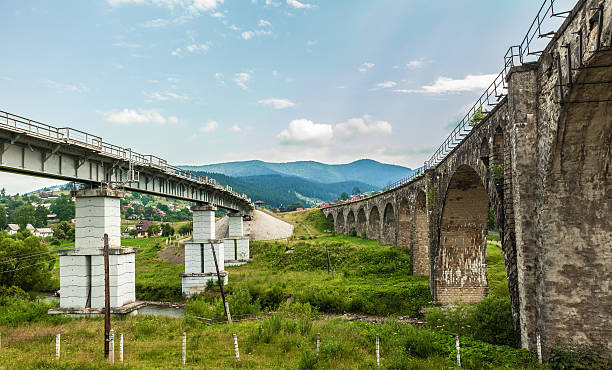 istock bridge viaduct in the Carpathians 484660338