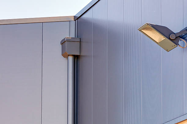 istock Aluminum facade on industrial building 484664372
