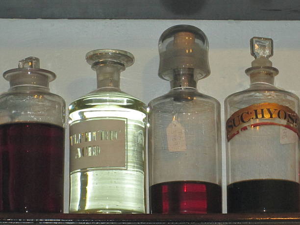 istock Bottles Four History Old Vintage 484665156