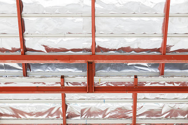 istock Roof steel architecture under construction 484668706